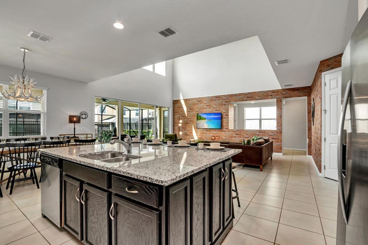 Modern Villa Wprivate Pool&Spa, Free Water Park Orlando Extérieur photo
