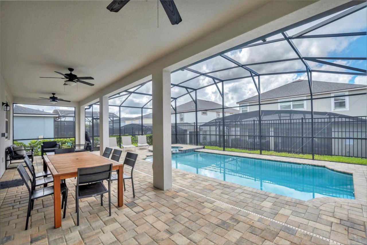 Modern Villa Wprivate Pool&Spa, Free Water Park Orlando Extérieur photo
