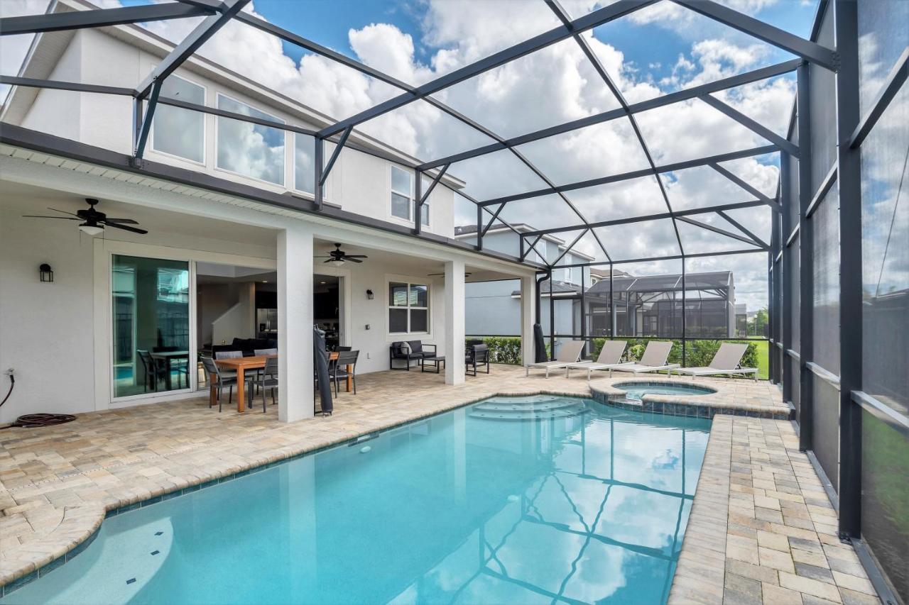 Modern Villa Wprivate Pool&Spa, Free Water Park Orlando Extérieur photo